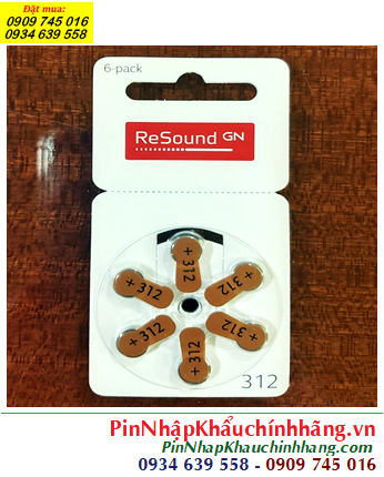 Pin máy trợ thính ReSound PR41, Pin 312 _Pin máy điếc ReSound PR41/312 chính hãng /X.xứ Đức